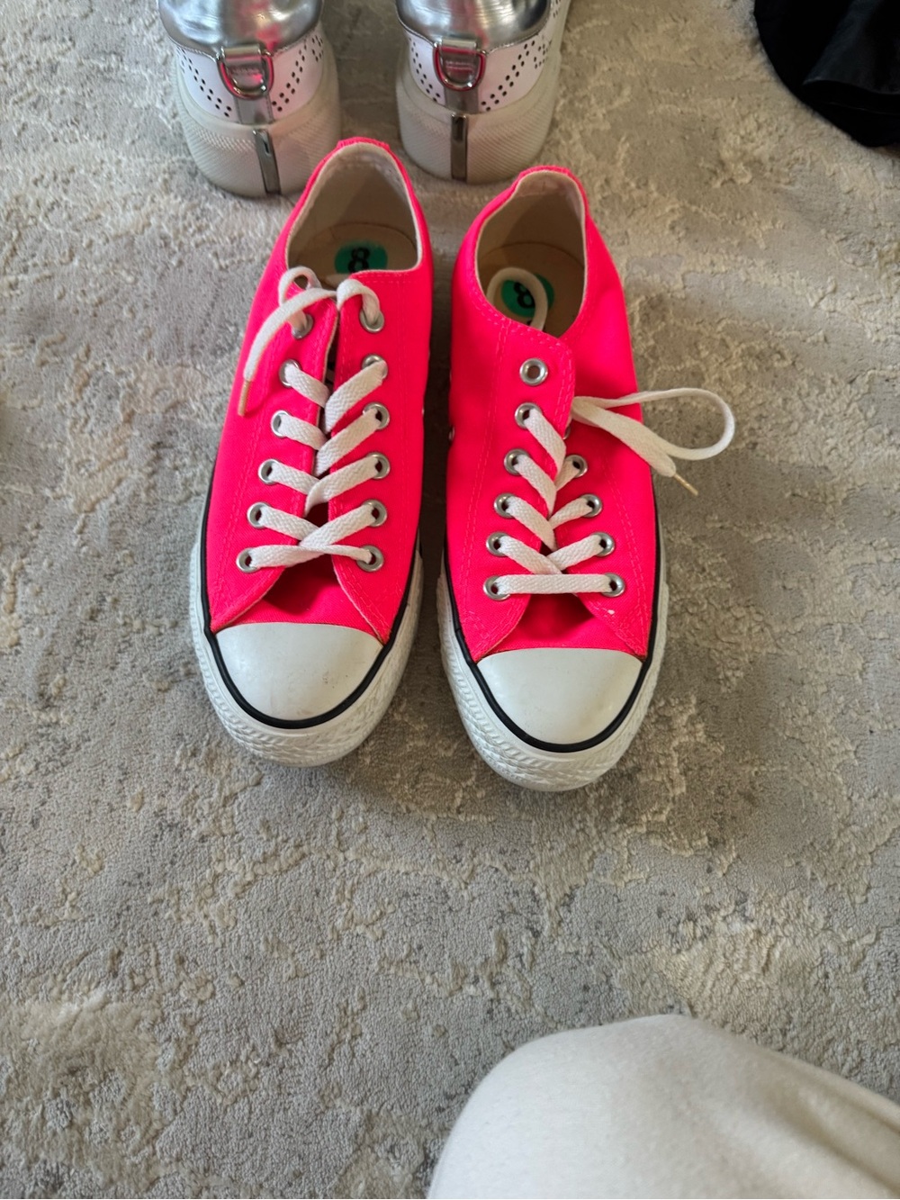 Hot Pink Converse Low-Top Sneakers